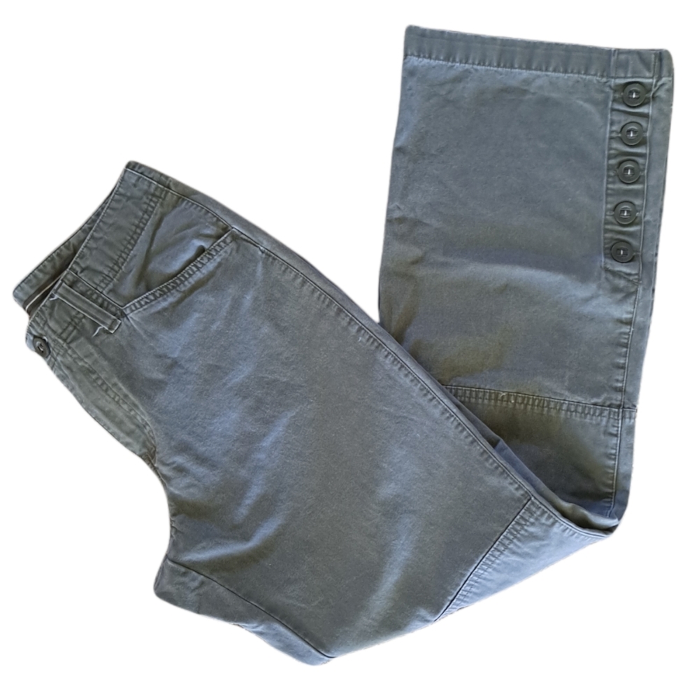 Columbia Vertex Mid Rise Green Khaki Pants, 8